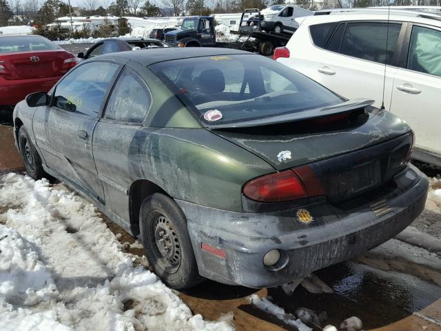 1G2JB124417315191 - 2001 PONTIAC SUNFIRE SE GREEN photo 3