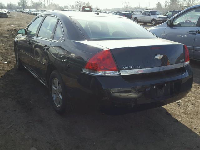 2G1WT57K991276371 - 2009 CHEVROLET IMPALA 1LT BLACK photo 3