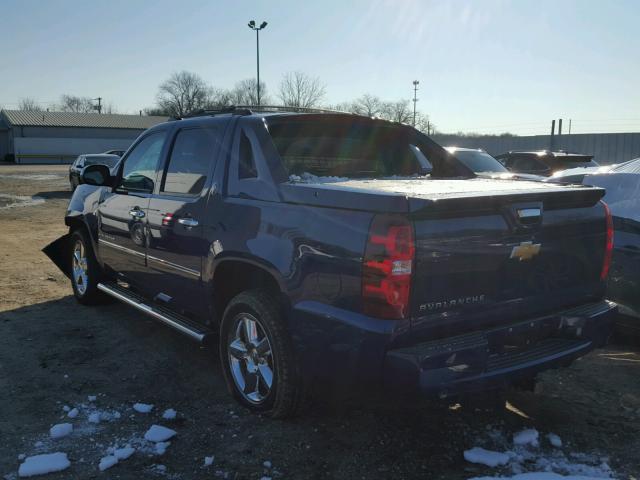 3GNTKGE79DG212524 - 2013 CHEVROLET AVALANCHE BLUE photo 3