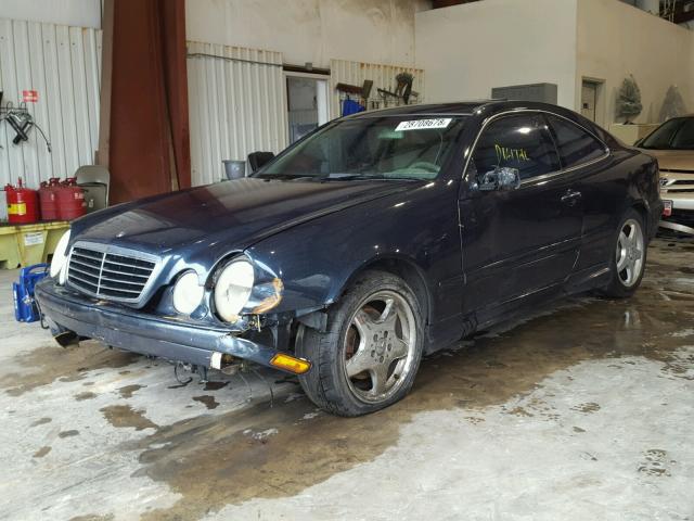 WDBLJ65G72F194169 - 2002 MERCEDES-BENZ CLK 320 BLUE photo 2