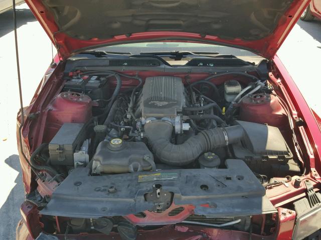 1ZVHT82H385199696 - 2008 FORD MUSTANG GT RED photo 7