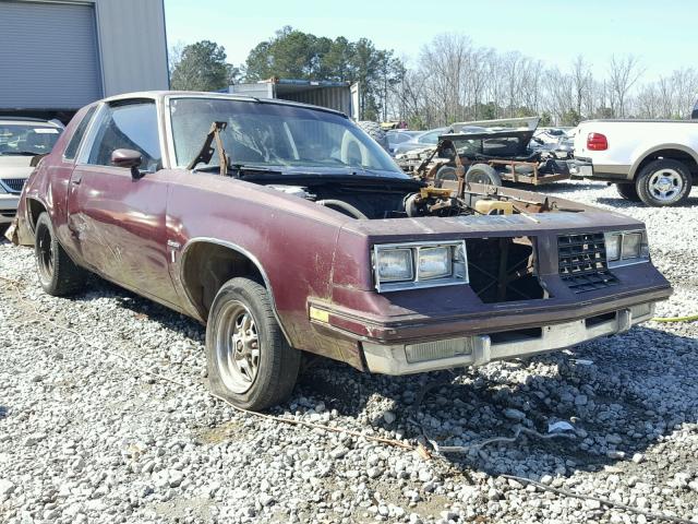 2G3AR47A7E2303458 - 1984 OLDSMOBILE CUTLASS SU MAROON photo 1