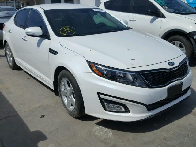 KNAGM4A78F5655926 - 2015 KIA OPTIMA LX WHITE photo 1