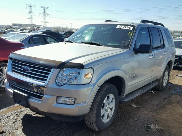 1FMEU63E48UA90807 - 2008 FORD EXPLORER X SILVER photo 2