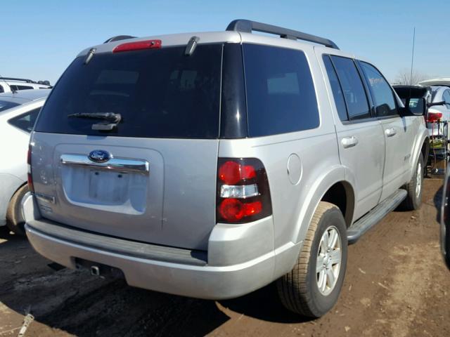 1FMEU63E48UA90807 - 2008 FORD EXPLORER X SILVER photo 4