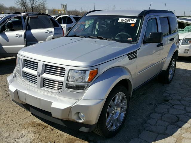 1D4PU4GK1BW590679 - 2011 DODGE NITRO HEAT SILVER photo 2