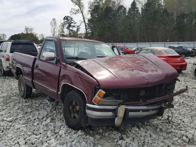 1GCDC14K1PZ145791 - 1993 CHEVROLET GMT-400 C1 BURGUNDY photo 1