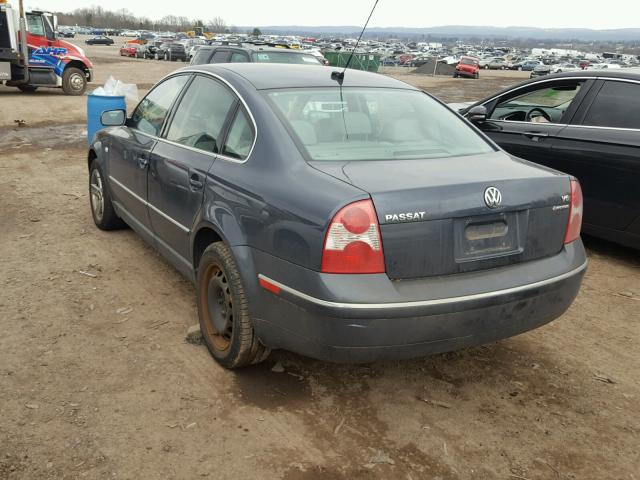 WVWTH63B94P050964 - 2004 VOLKSWAGEN PASSAT GLX GRAY photo 3