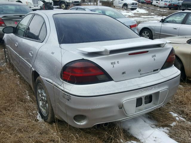 1G2NW52E43C203457 - 2003 PONTIAC GRAND AM G SILVER photo 3