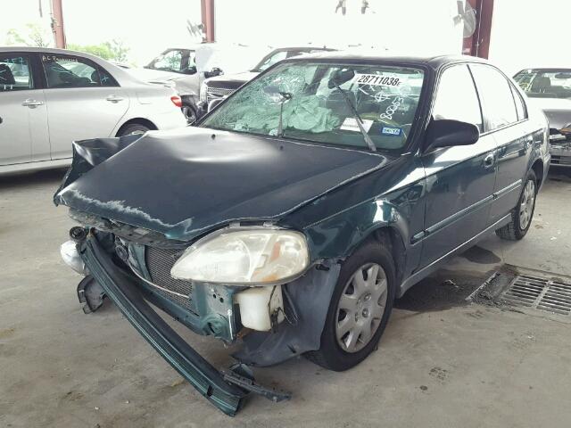 2HGEJ6611XH557786 - 1999 HONDA CIVIC BASE Yaşıl foto 2