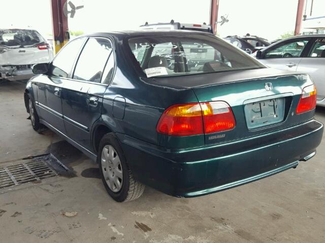 2HGEJ6611XH557786 - 1999 HONDA CIVIC BASE GREEN photo 3