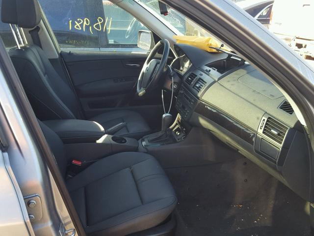 WBXPC93438WJ14207 - 2008 BMW X3 3.0SI GRAY photo 5