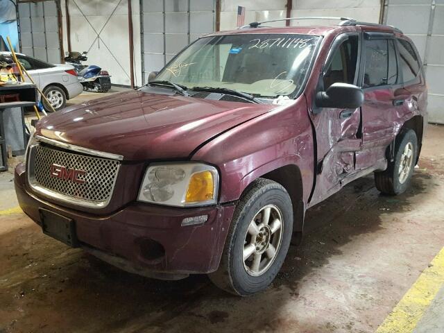 1GKDT13S132349919 - 2003 GMC ENVOY BURGUNDY photo 2