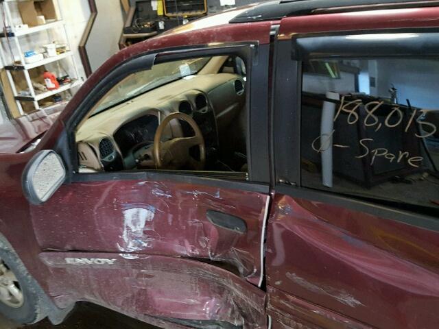 1GKDT13S132349919 - 2003 GMC ENVOY BURGUNDY photo 9