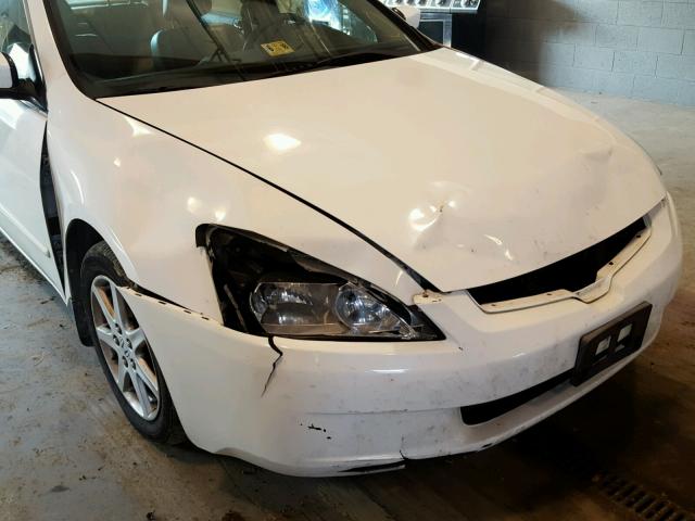 1HGCM66564A019015 - 2004 HONDA ACCORD EX WHITE photo 9