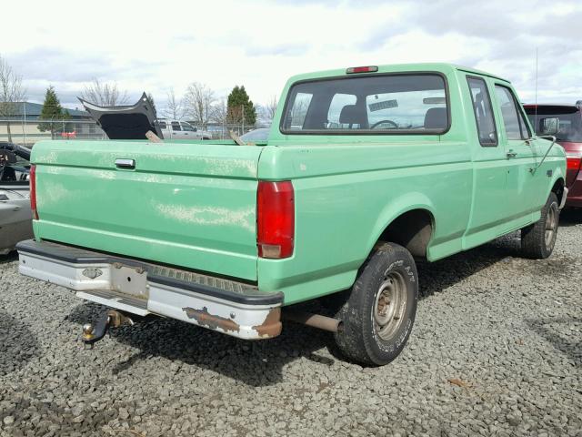 1FTEX14N1SKB30468 - 1995 FORD F150 GREEN photo 4