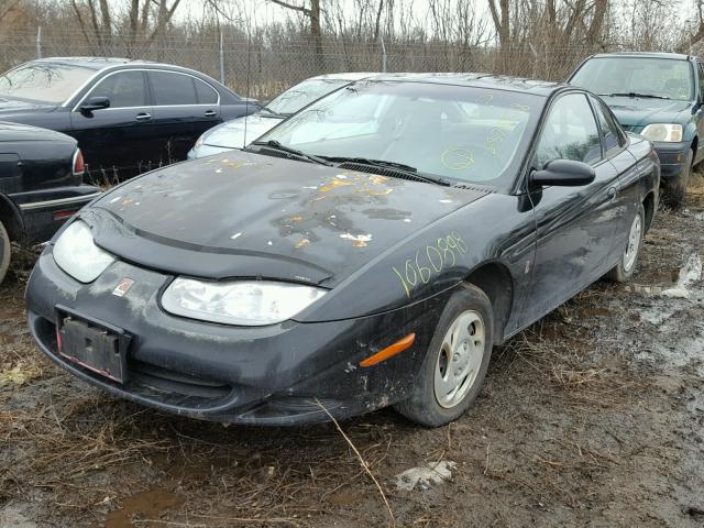 1G8ZP12881Z269768 - 2001 SATURN SC1 BLACK photo 2