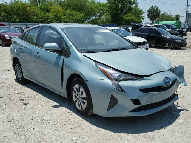 JTDKARFU6G3021707 - 2016 TOYOTA PRIUS BLACK photo 1