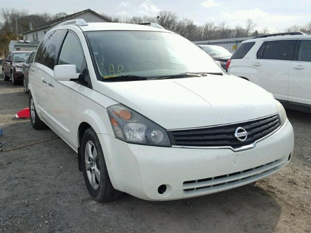 5N1BV28U18N119134 - 2008 NISSAN QUEST S WHITE photo 1