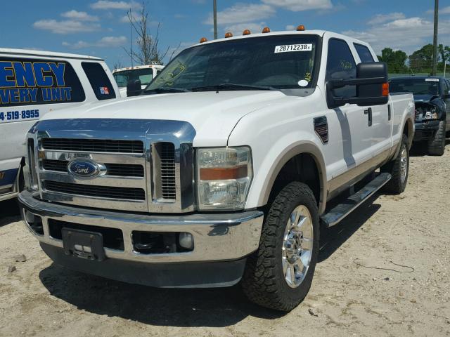 1FTSW21R38ED26437 - 2008 FORD F250 SUPER WHITE photo 2