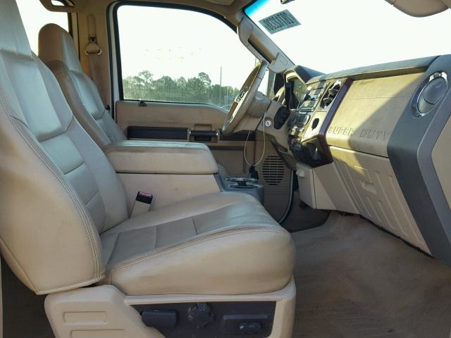 1FTSW21R38ED26437 - 2008 FORD F250 SUPER WHITE photo 5