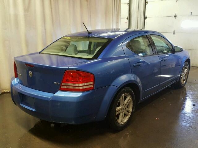 1B3LC56K88N153736 - 2008 DODGE AVENGER SX BLUE photo 4