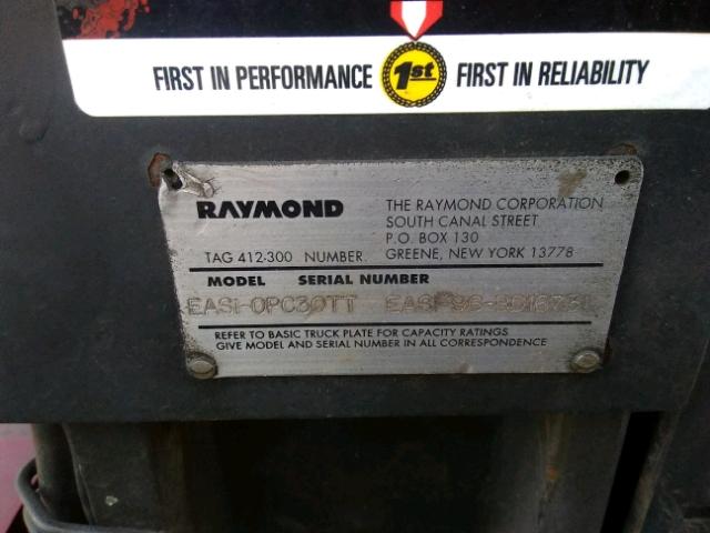 F0EAS196BD16731 - 1996 RAYM FORKLIFT 红色 照片 10