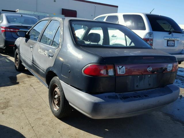 1N4AB41D7WC723414 - 1998 NISSAN SENTRA E BLACK photo 3