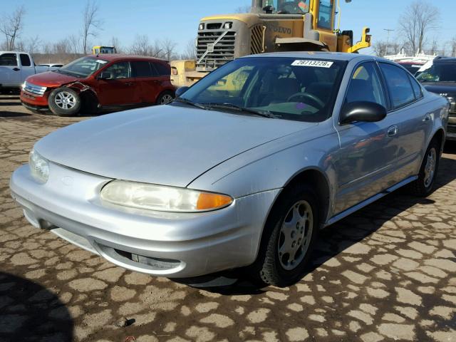 1G3NL52F62C253434 - 2002 OLDSMOBILE ALERO GL SILVER photo 2