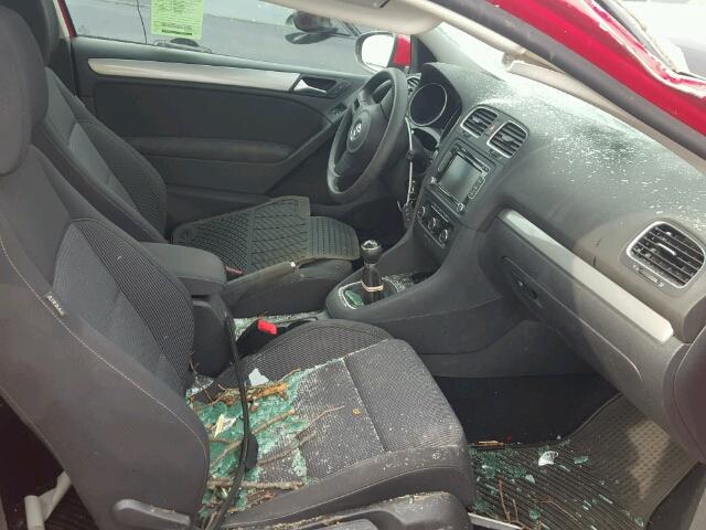 WVWAB7AJ1CW282973 - 2012 VOLKSWAGEN GOLF 红色 照片 5