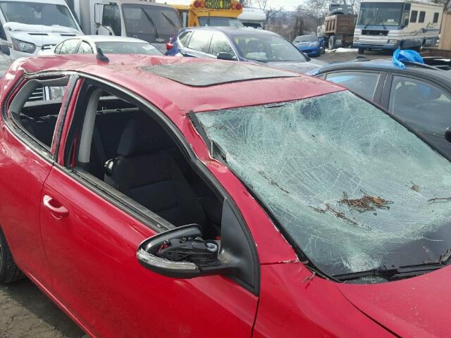 WVWAB7AJ1CW282973 - 2012 VOLKSWAGEN GOLF 红色 照片 9