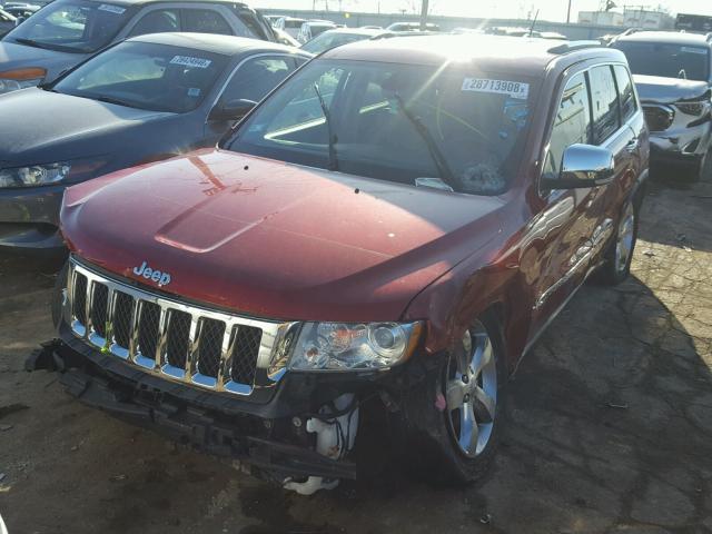 1J4RR6GT2BC560632 - 2011 JEEP GRAND CHER RED photo 2