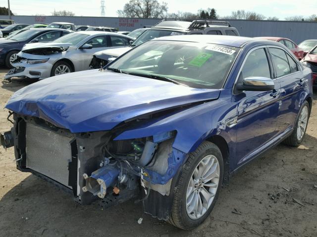 1FAHP2F86EG105279 - 2014 FORD TAURUS LIM BLUE photo 2