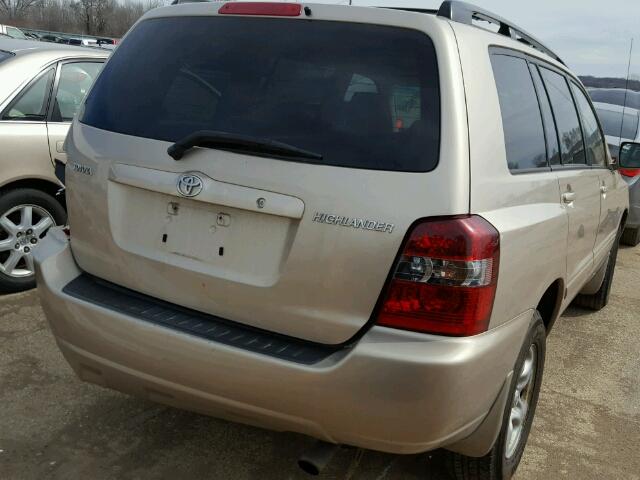 JTEGD21A060147378 - 2006 TOYOTA HIGHLANDER TAN photo 4