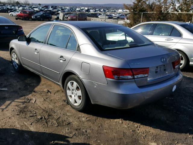 5NPET46C17H233842 - 2007 HYUNDAI SONATA GLS GRAY photo 3