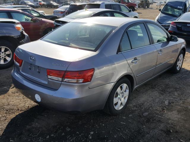 5NPET46C17H233842 - 2007 HYUNDAI SONATA GLS GRAY photo 4