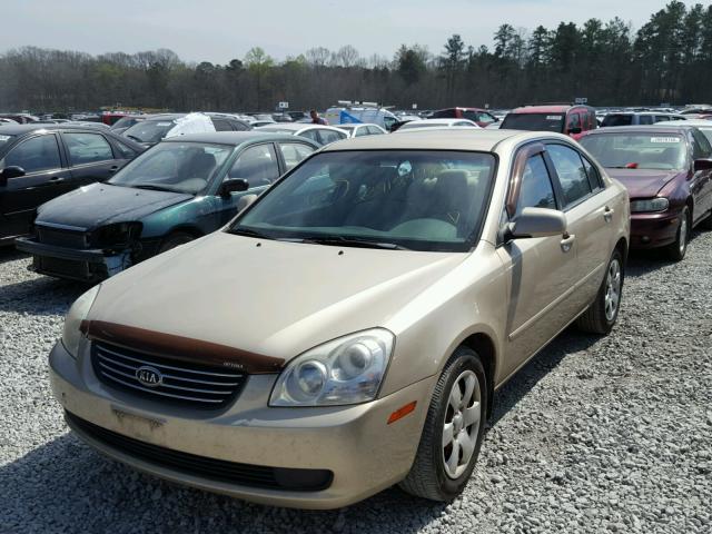 KNAGE123675141971 - 2007 KIA OPTIMA LX GOLD photo 2