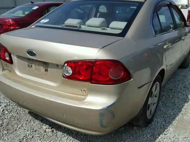 KNAGE123675141971 - 2007 KIA OPTIMA LX GOLD photo 9