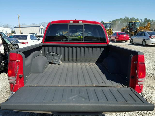 1D7HG48N64S603895 - 2004 DODGE DAKOTA QUA RED photo 9