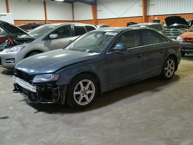 WAULF68K59N023792 - 2009 AUDI A4 2.0T QU GRAY photo 2