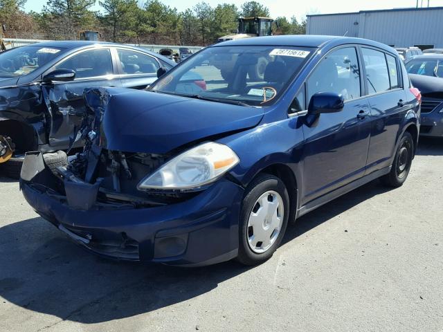 3N1BC13E87L376040 - 2007 NISSAN VERSA S BLUE photo 2