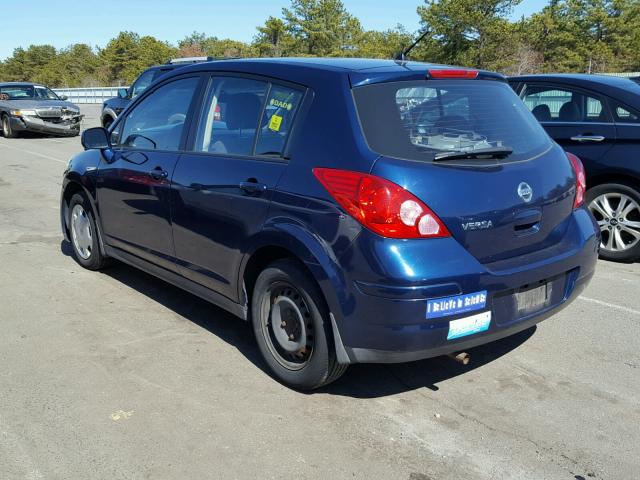 3N1BC13E87L376040 - 2007 NISSAN VERSA S BLUE photo 3