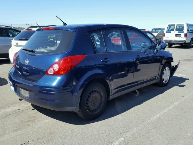 3N1BC13E87L376040 - 2007 NISSAN VERSA S BLUE photo 4