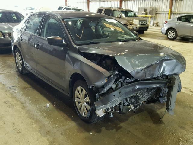 3VW2K7AJ6CM308887 - 2012 VOLKSWAGEN JETTA BASE 灰色 照片 1