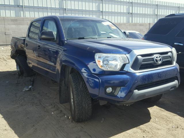 3TMLU4EN5EM135945 - 2014 TOYOTA TACOMA DOU BLUE photo 1