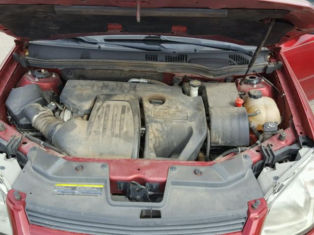 1G1AB5F56A7172212 - 2010 CHEVROLET COBALT LS RED photo 7