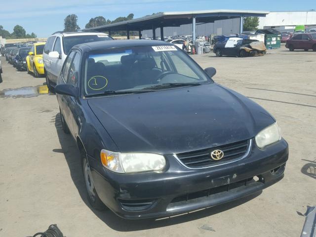 1NXBR12E81Z553787 - 2001 TOYOTA COROLLA CE BLACK photo 1