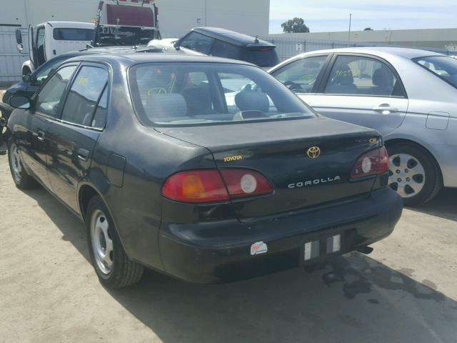 1NXBR12E81Z553787 - 2001 TOYOTA COROLLA CE BLACK photo 3