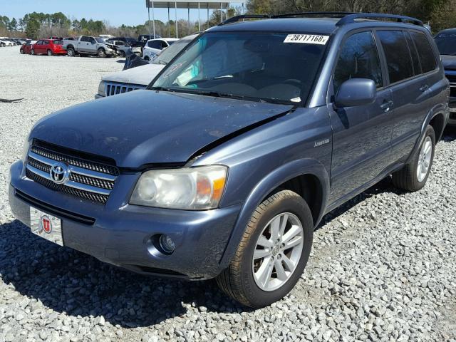 JTEEW21AX60003709 - 2006 TOYOTA HIGHLANDER BLUE photo 2