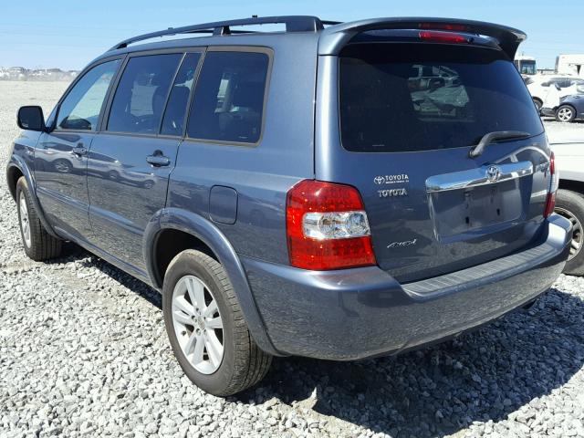 JTEEW21AX60003709 - 2006 TOYOTA HIGHLANDER BLUE photo 3